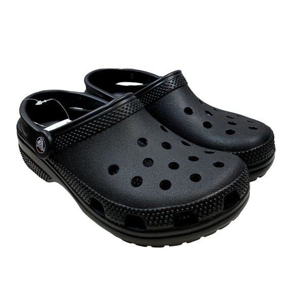 Crocs Classic Clogs Mens 5 Womens 7 Black Slip On Light Water Friendly Sandals 2 - Picture 12 of 13